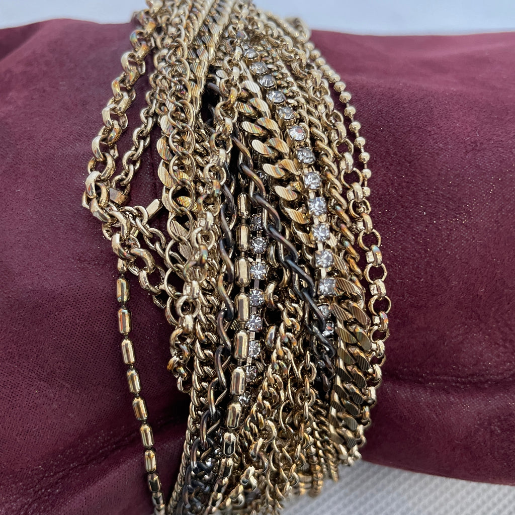 Jimmy Choo Maroon Suede & Gold Chains Clutch | Pre Loved |