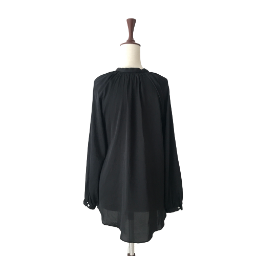 ZARA Black Satin Blouse | Pre Loved |