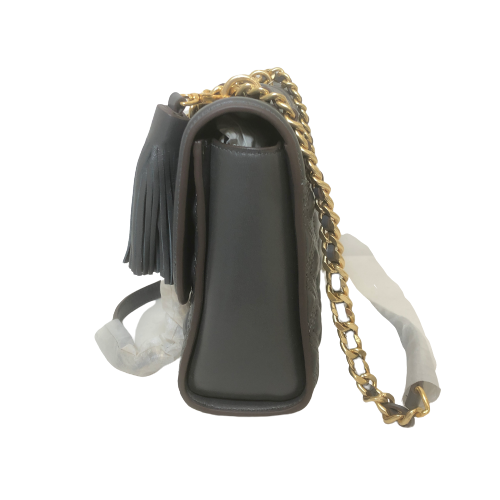 Tory Burch Grey 'Fleming' Shoulder Bag | Brand New |