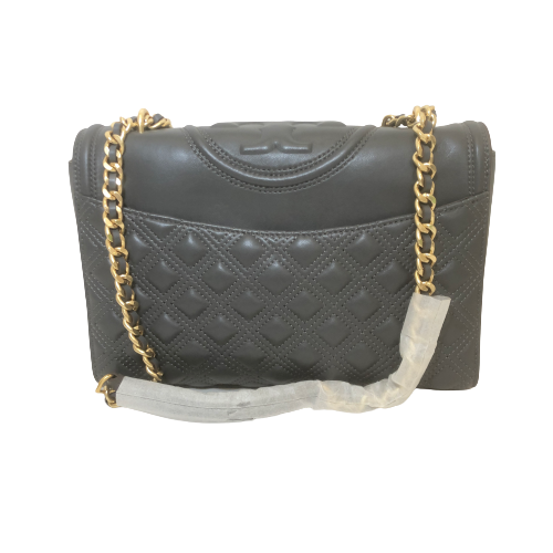 Tory Burch Grey 'Fleming' Shoulder Bag | Brand New |