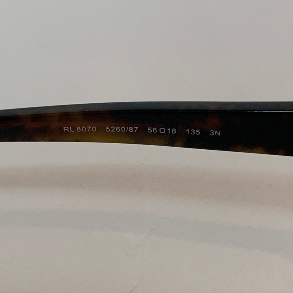Ralph Lauren RL8070 Brown and Black Cat Eye Sunglasses | Like New |
