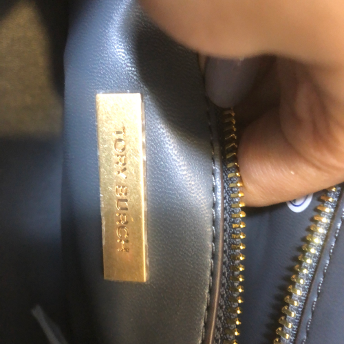 Tory Burch Grey 'Fleming' Shoulder Bag | Brand New |