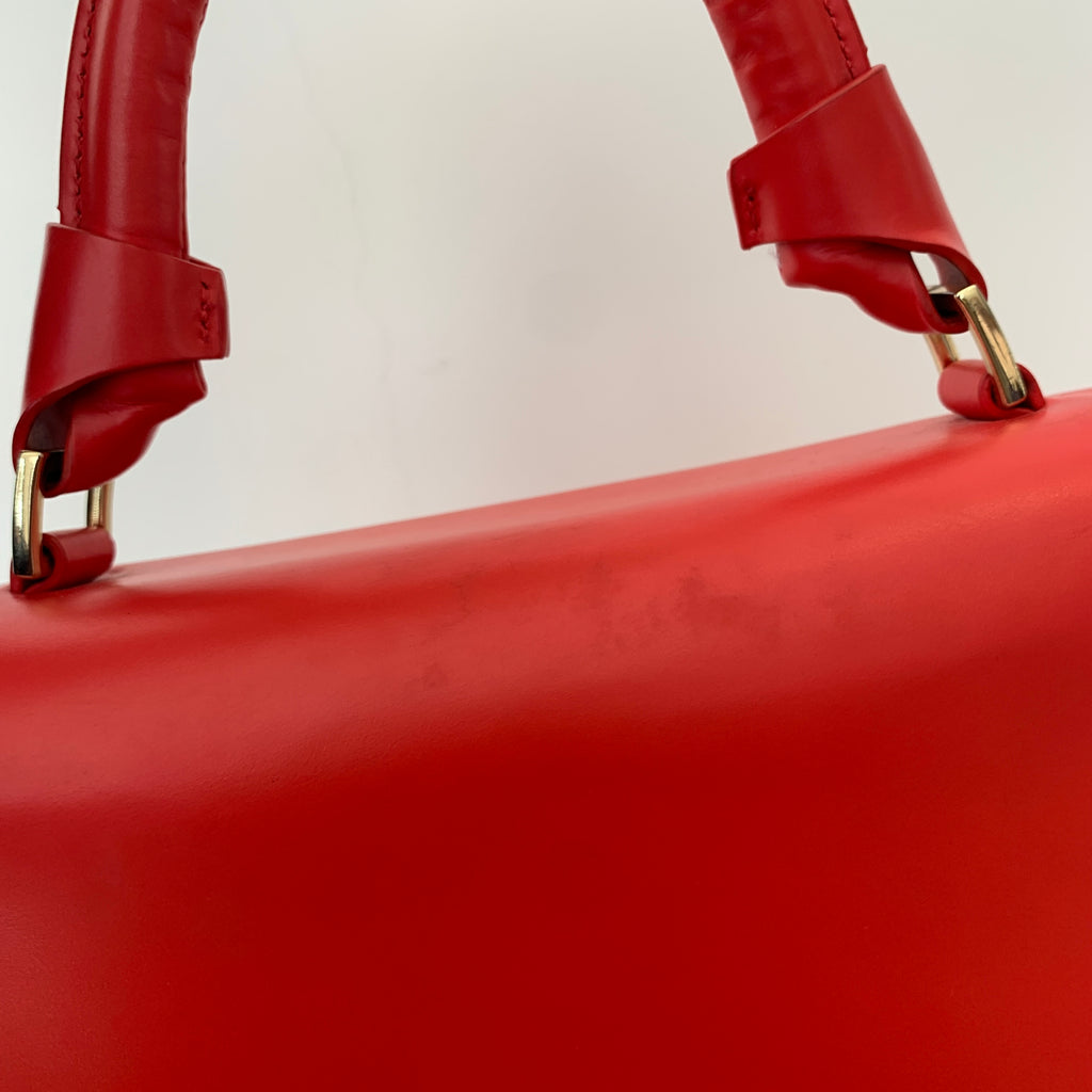 Ted Baker Orange Crystal & Pearl Lock Lady Bag | Gently Used |