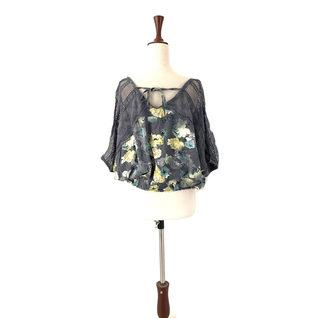 NEXT Grey Printed Floral Top | Gently Used |