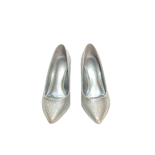 Kelly & Katie Silver Rhinestone Pointed Pumps | Brand New |
