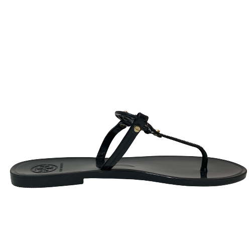 Tory Burch Black Miller Jelly Thong Sandals | Pre Loved |