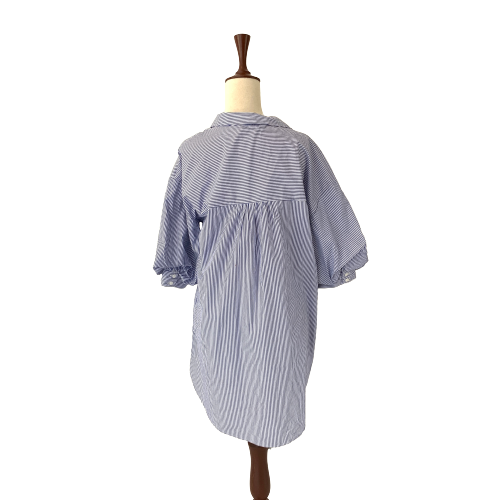 ZARA Blue & White Striped Shirt | Pre Loved |