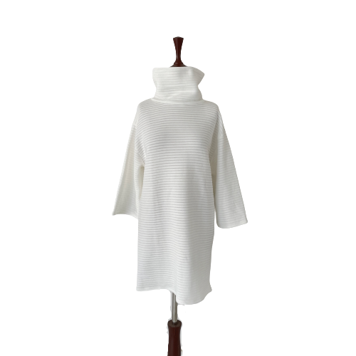 ZARA White Knit Turtle-Neck Top | Brand New |