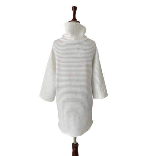 ZARA White Knit Turtle-Neck Top | Brand New |