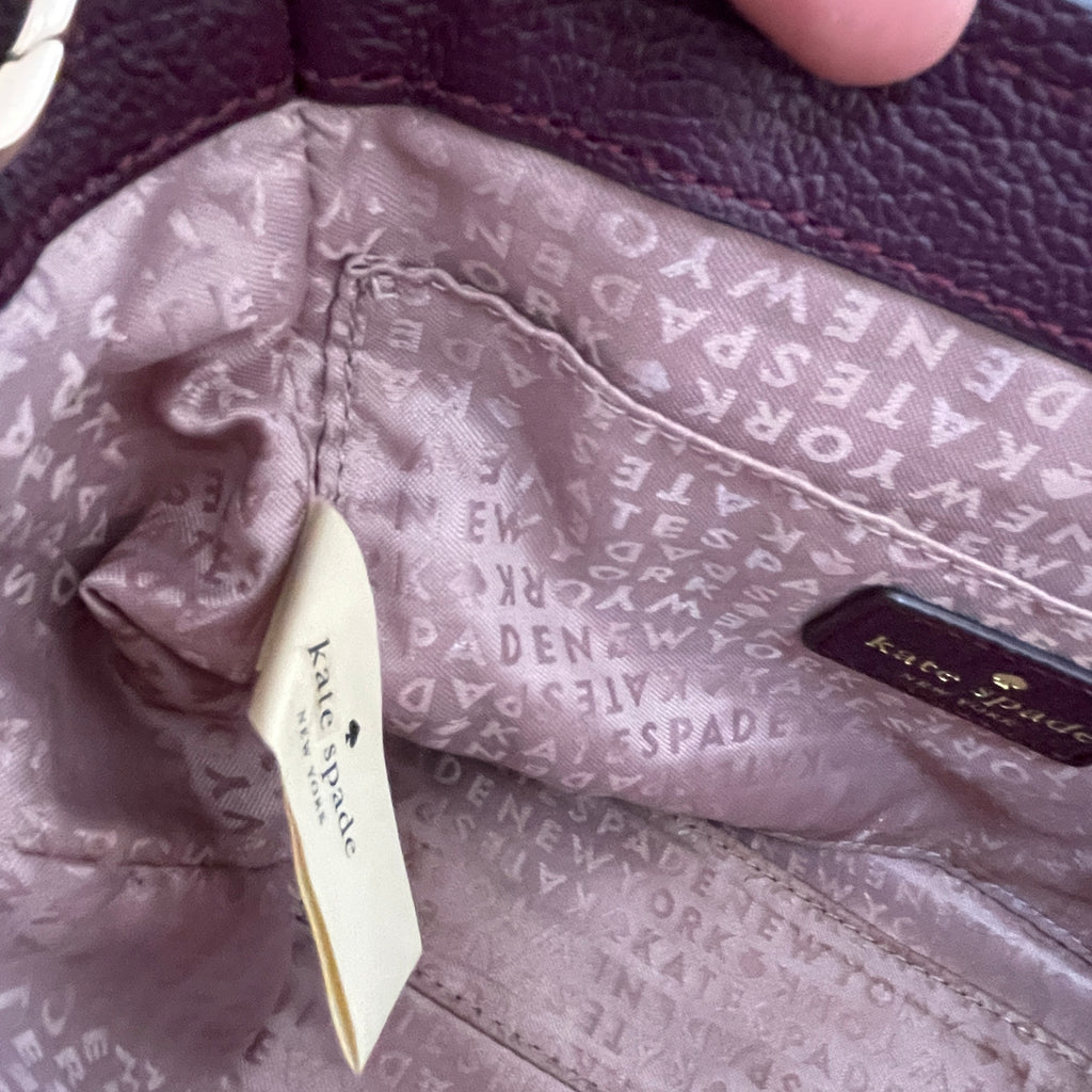 Kate Spade Purple Leather Patchwork Satchel | Gently Used |