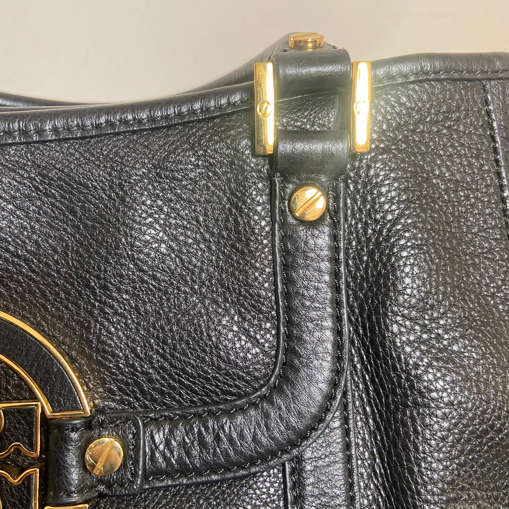 Tory Burch Black Leather “Amanda” Convertible Tote | Gently Used |