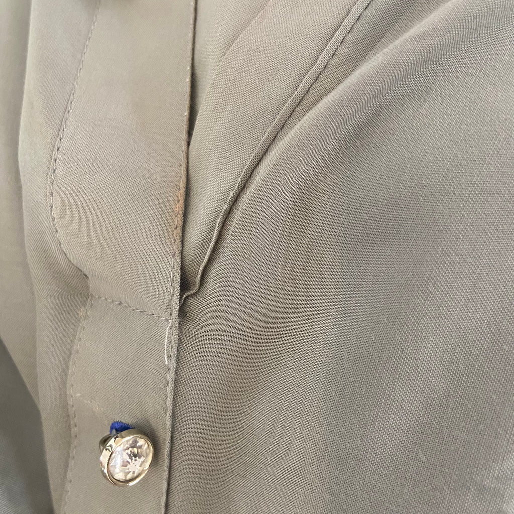 Mahin Light Grey Embroidered Boxy Tunic | Pre Loved |