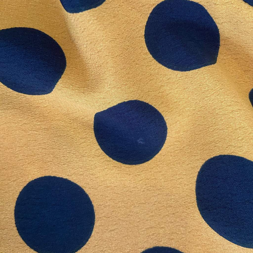 ZARA Mustard & Black Polka Dot Blouse | Pre Loved |