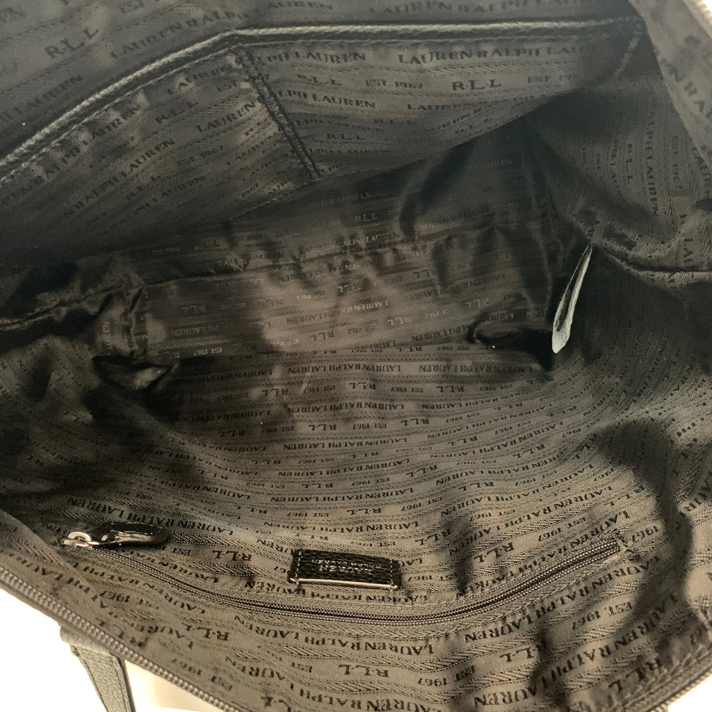 Ralph Lauren 'Stockwell' Black PVC Medium Tote | Brand New |