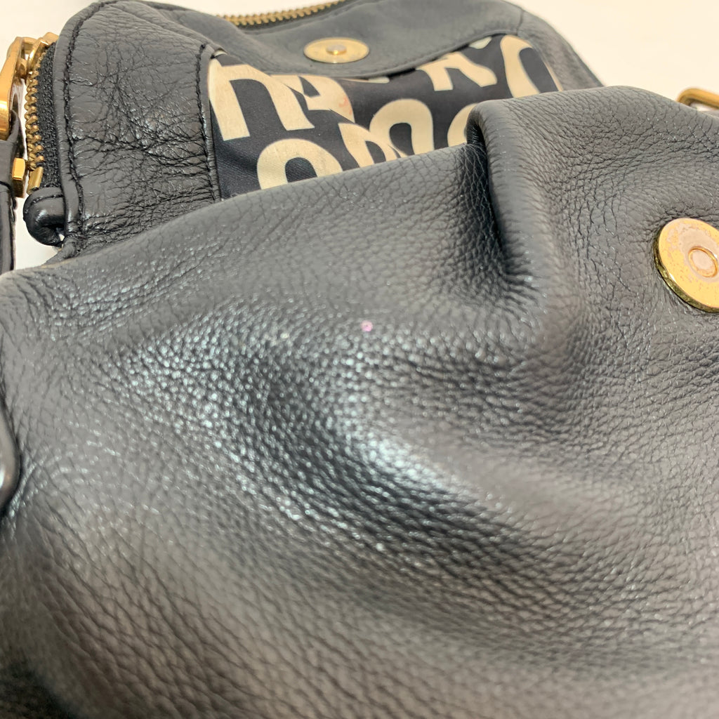 Marc Jacobs Black Leather Crossbody Bag | Pre Loved |