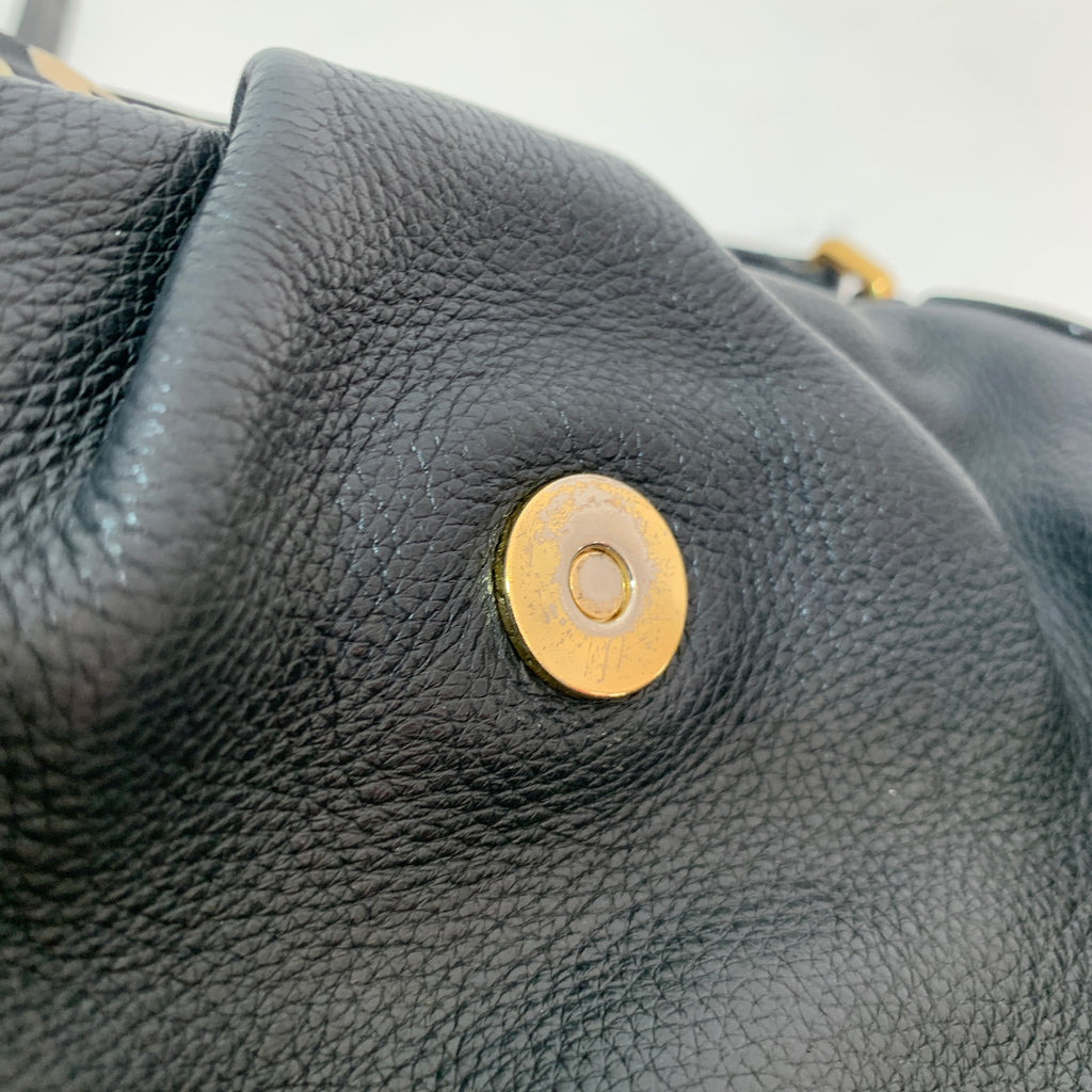 Marc Jacobs Black Leather Crossbody Bag | Pre Loved |