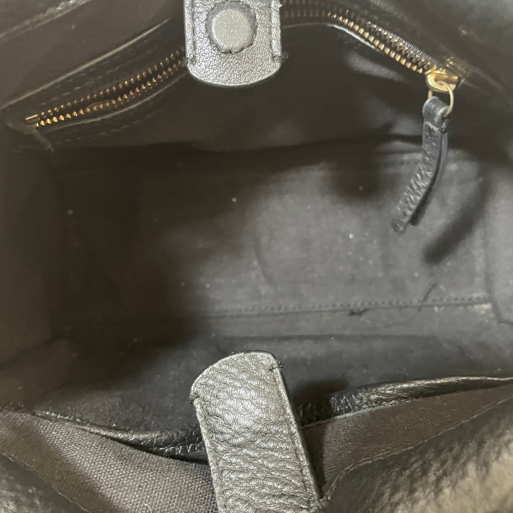 Tory Burch Black Leather Small 'Gemini' Satchel | Pre Loved |