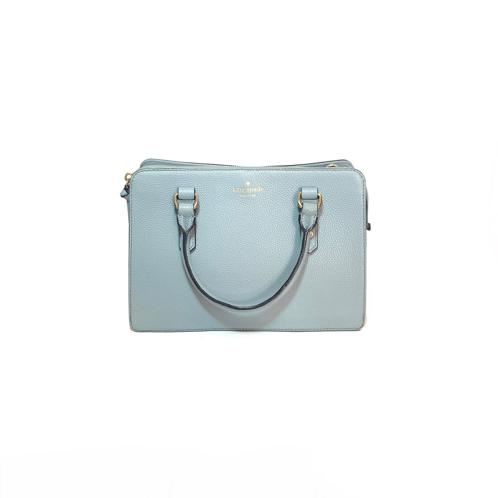 Kate Spade Light Blue Pebbled Leather Satchel | Gently Used |