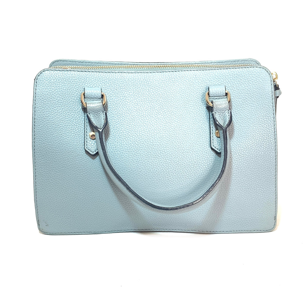 Kate Spade Light Blue Pebbled Leather Satchel | Gently Used |