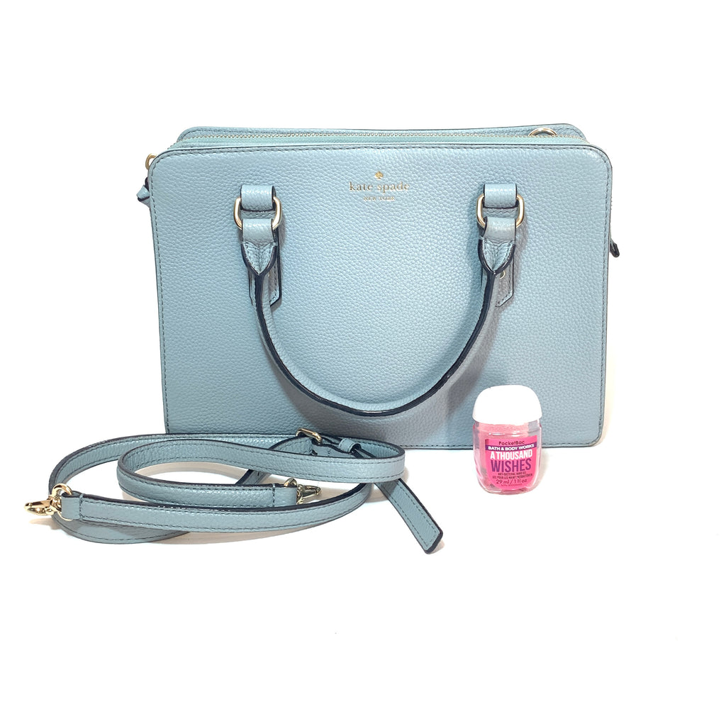Kate Spade Light Blue Pebbled Leather Satchel | Gently Used |