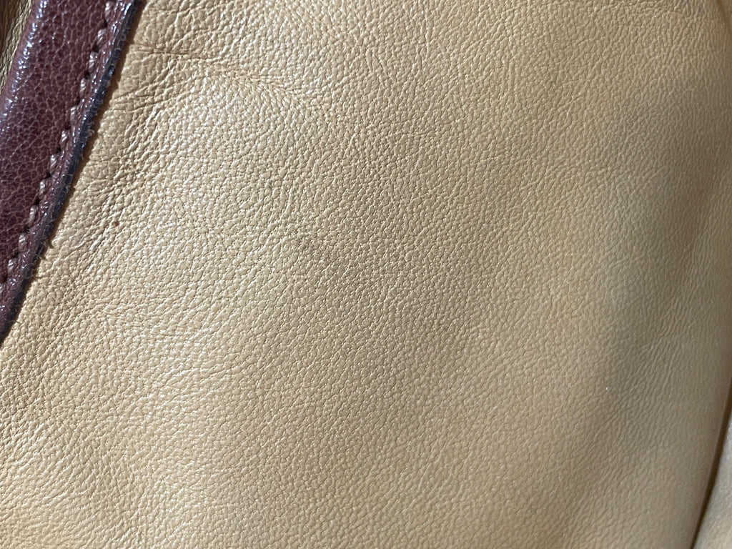 Prada Buffalo Leather Cocoa Frame Washed Bag | Gently Used |