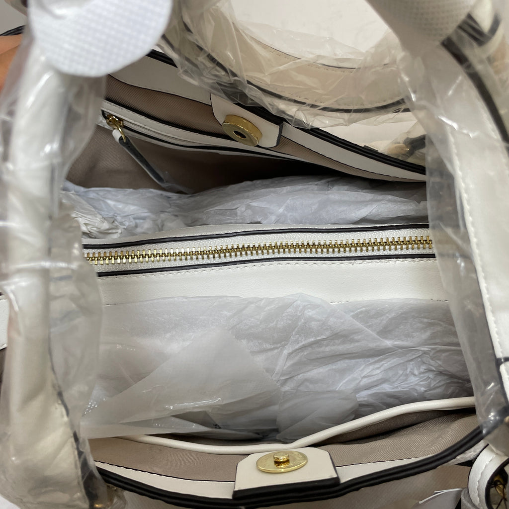 Nine West White 'Brooklyn' Convertible Shoulder Bag | Brand New |