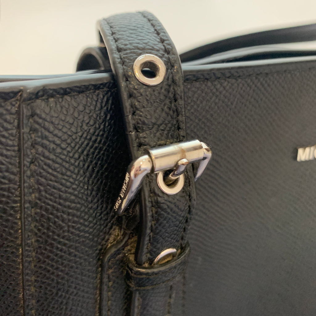 Michael Kors Black Jet Set Leather Tote | Pre Loved |