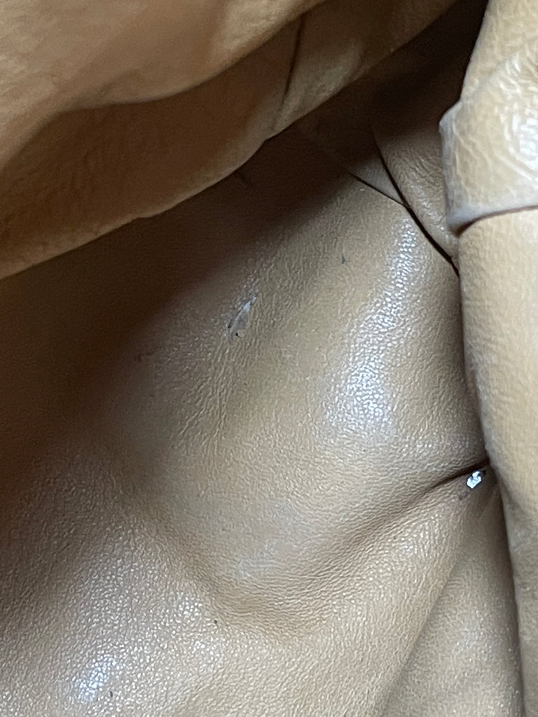 Prada Buffalo Leather Cocoa Frame Washed Bag | Gently Used |