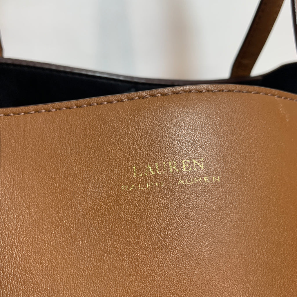 Ralph Lauren Tan Leather Shoulder Bag | Pre Loved |