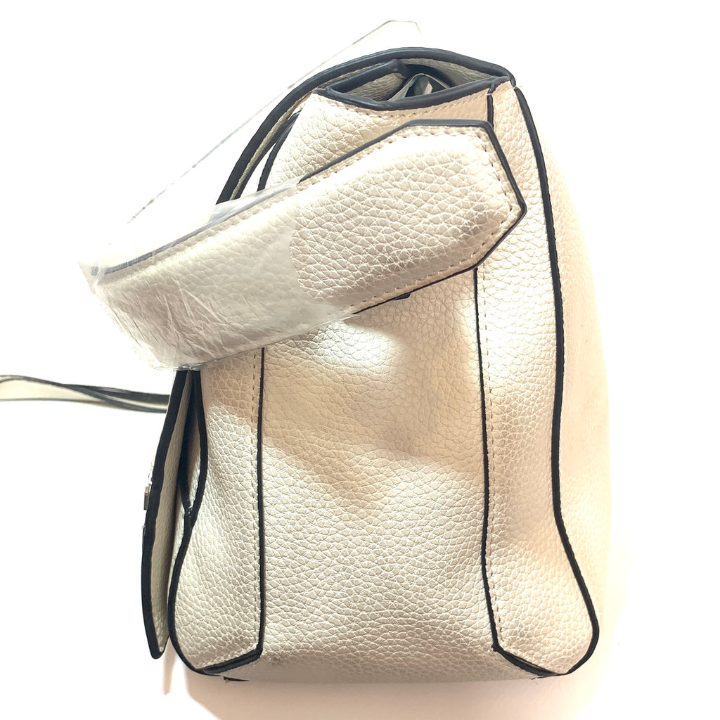 ZARA White Pebbled Large Shoulder Bag | Brand New |