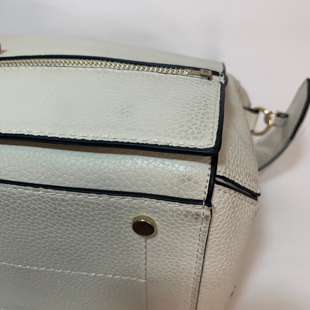 ZARA White Pebbled Large Shoulder Bag | Brand New |