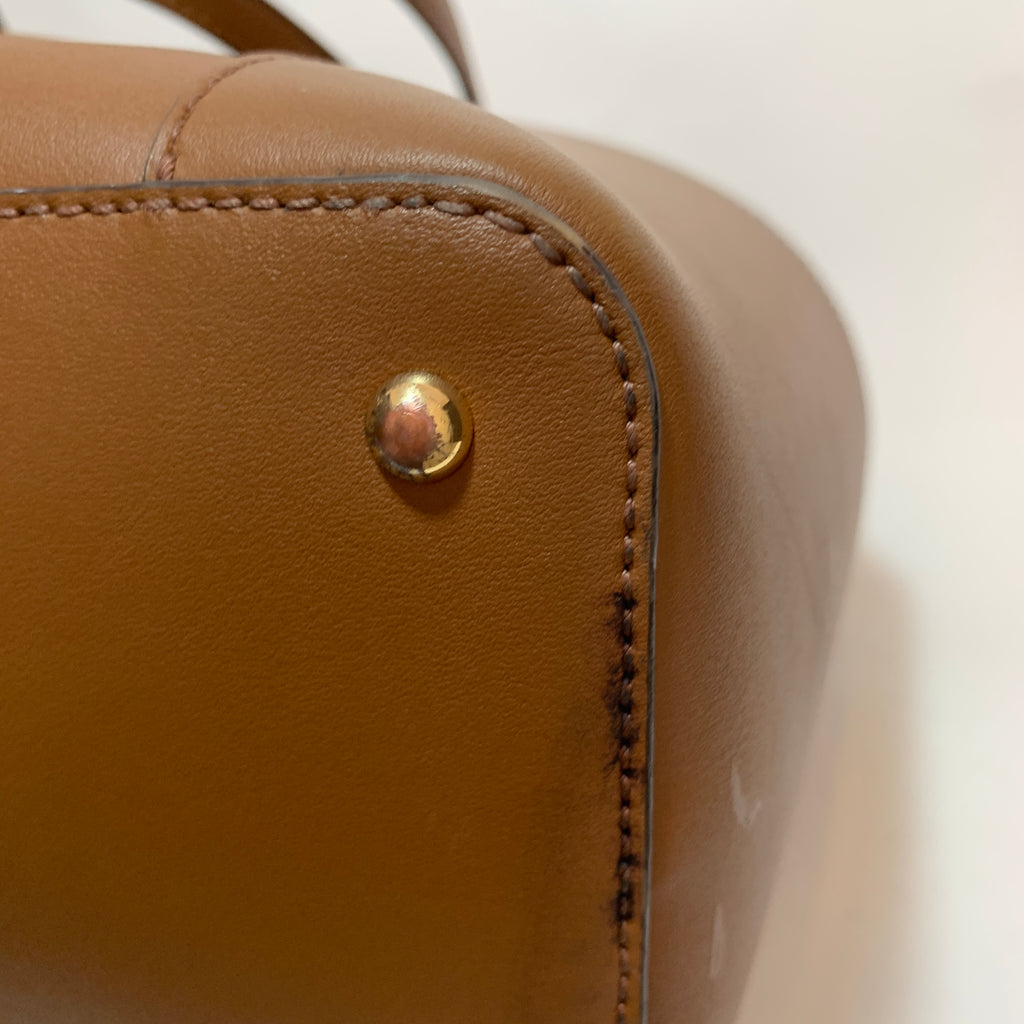Ralph Lauren Tan Leather Shoulder Bag | Pre Loved |