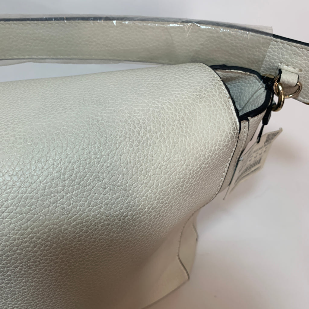 ZARA White Pebbled Large Shoulder Bag | Brand New |