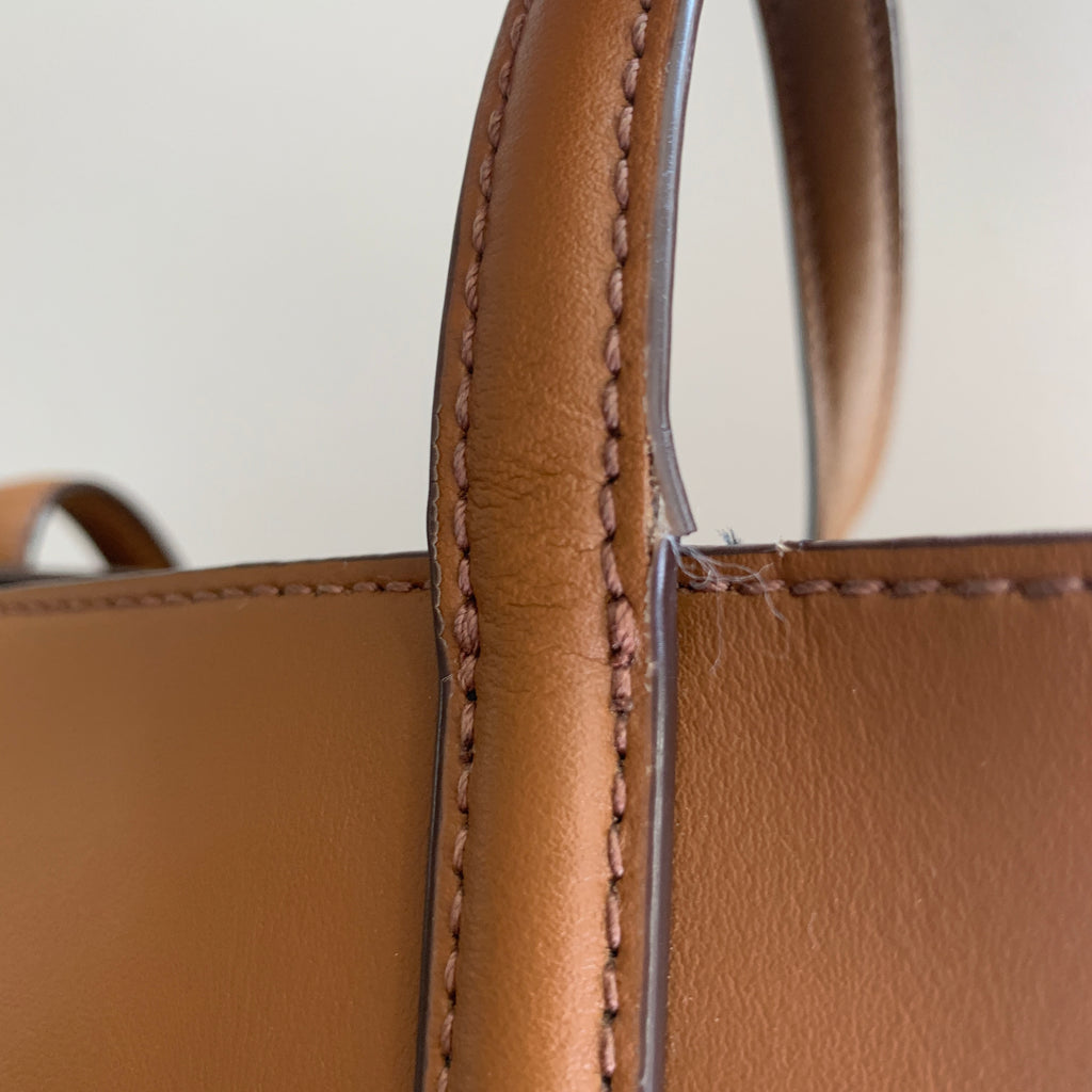 Ralph Lauren Tan Leather Shoulder Bag | Pre Loved |