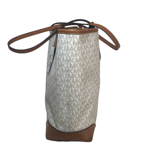 Michael Kors 'EVA' Large Vanilla Monogram Tote | Brand New |