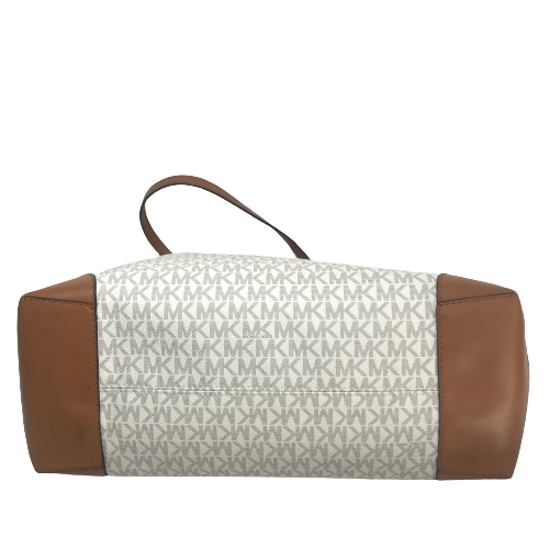 Michael Kors 'EVA' Large Vanilla Monogram Tote | Brand New |