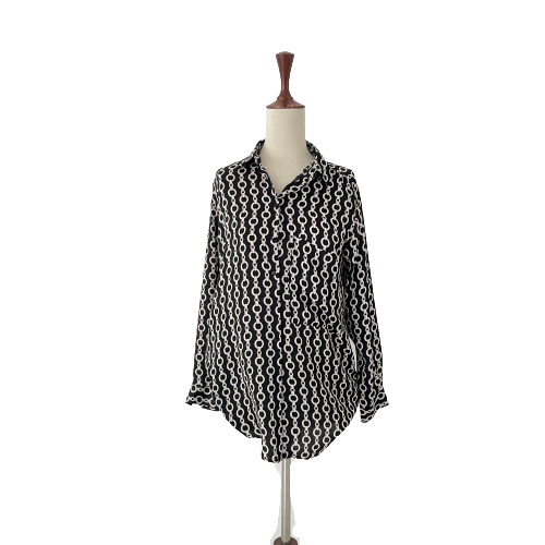 ZARA Black & White Printed Tunic | Gently Used |