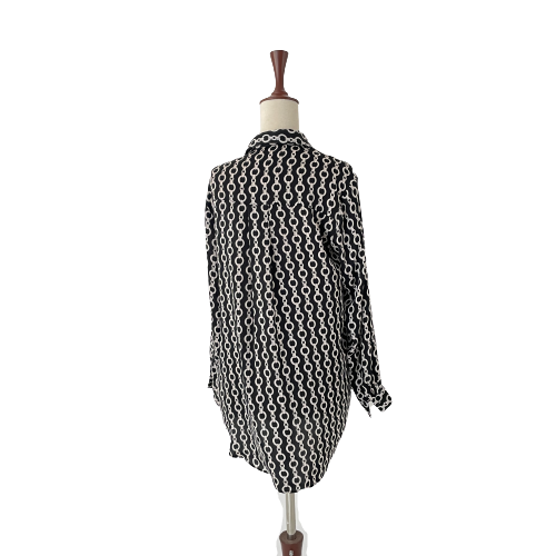 ZARA Black & White Printed Tunic | Gently Used |