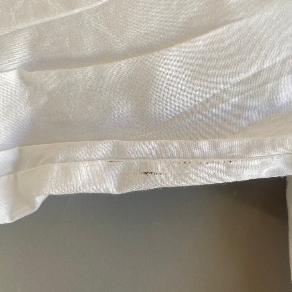 ZARA White Rhinestone Buttons Collared Shirt | Gently Used |