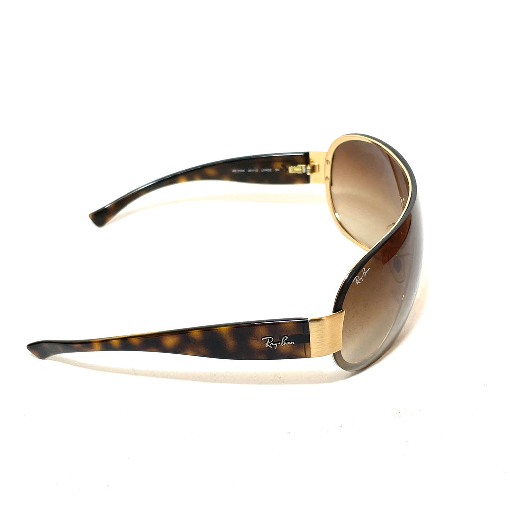 Ray-Ban RB 3350 Brown Rimless Unisex Sunglasses | Pre Loved |