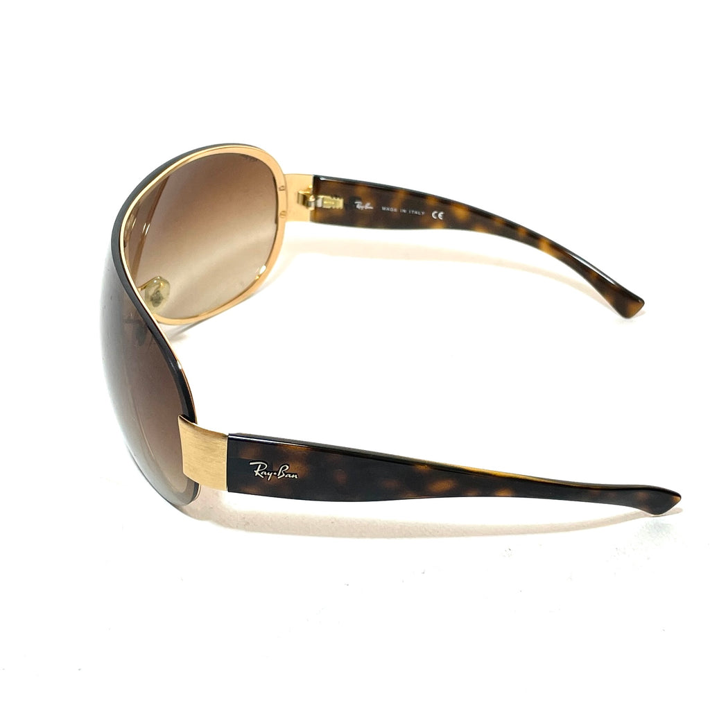 Ray-Ban RB 3350 Brown Rimless Unisex Sunglasses | Pre Loved |