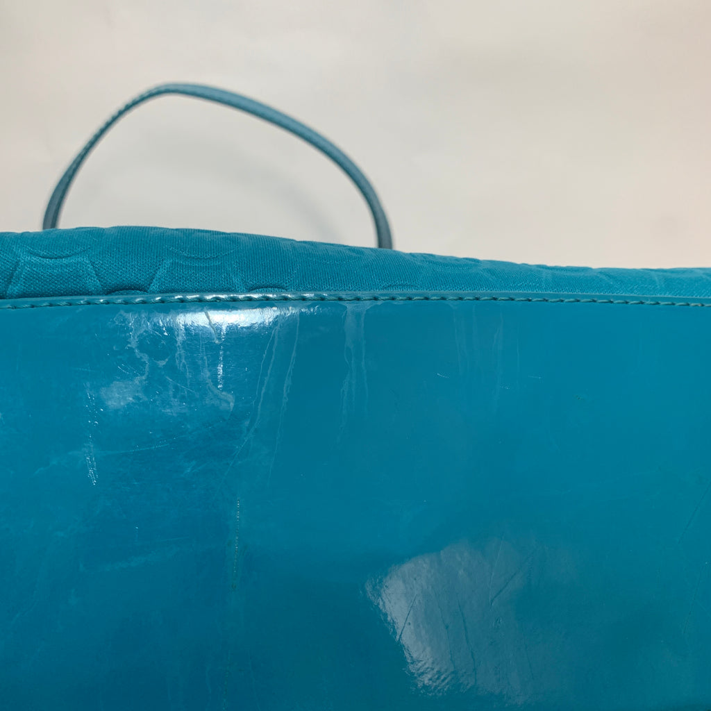 Michael Kors Teal 'Neoprene' Jet Set Tote | Gently Used |