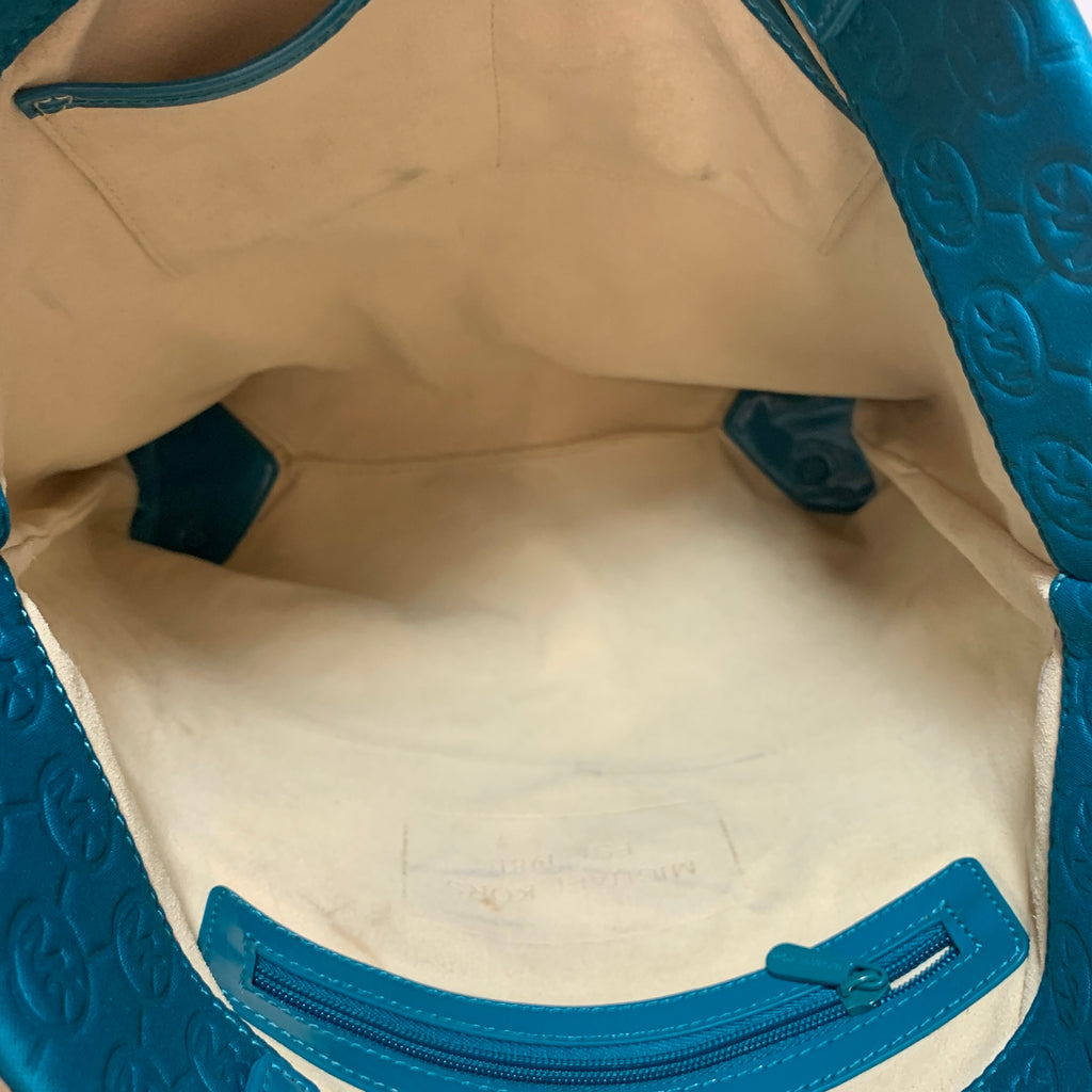 Michael Kors Teal 'Neoprene' Jet Set Tote | Gently Used |