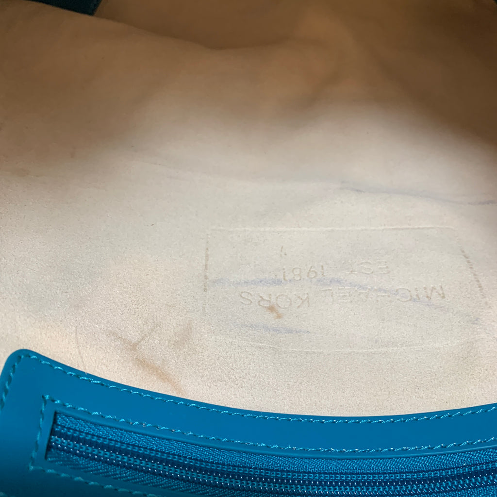 Michael Kors Teal 'Neoprene' Jet Set Tote | Gently Used |
