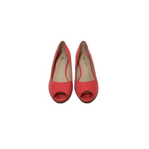 Miss KG Orange Peep-Toe Jute Wedges | Gently Used |