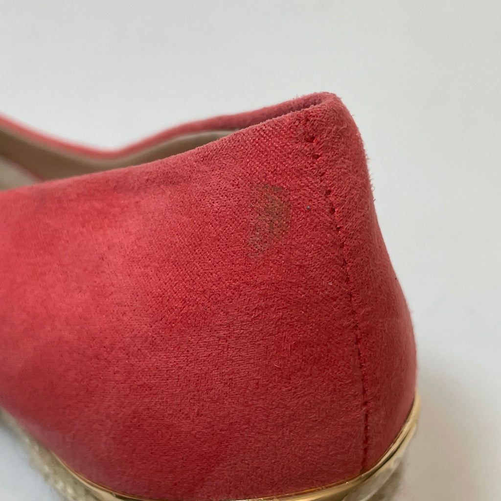 Miss KG Orange Peep-Toe Jute Wedges | Gently Used |