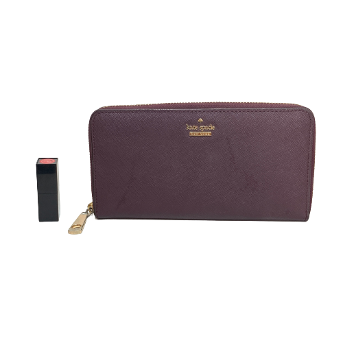 Kate Spade Purple Ziparound Leather Wallet | Gently Used |