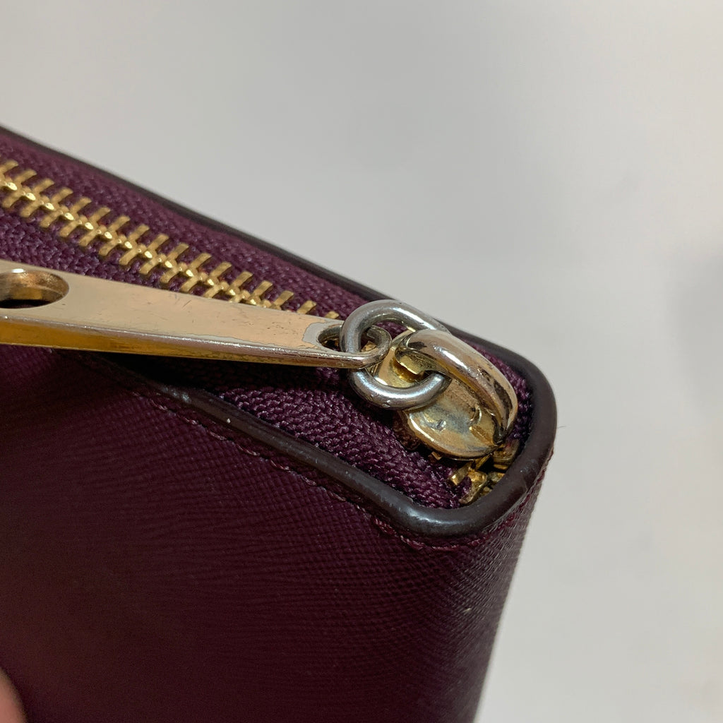 Kate Spade Purple Ziparound Leather Wallet | Gently Used |
