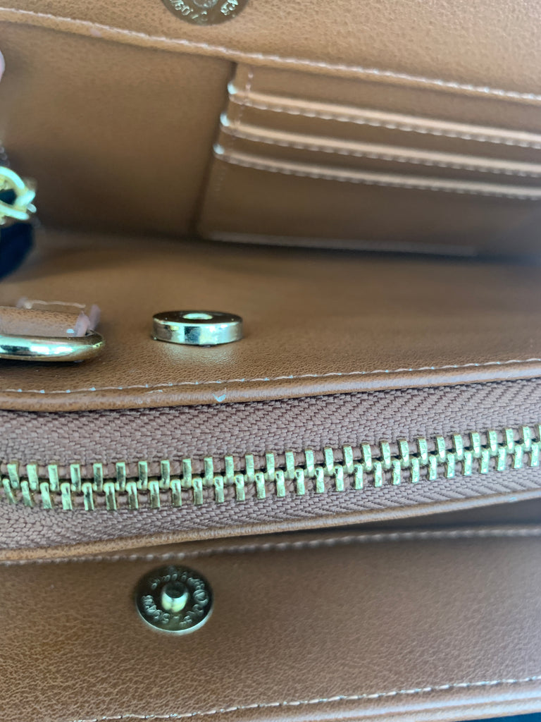 Steve Madden Brown Monogram Crossbody | Like New |