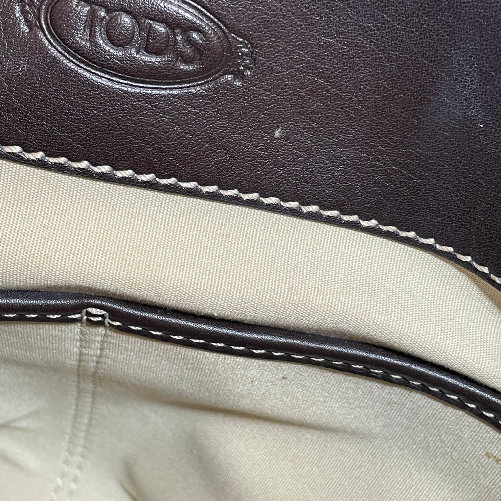 TOD's Brown Leather Shoulder Bag | Pre Loved |